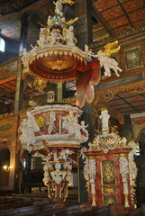 Fototapeta na wymiar Wnętrze Kościoła Pokoju w Świdnicy