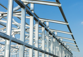 New technology steel frame for construction