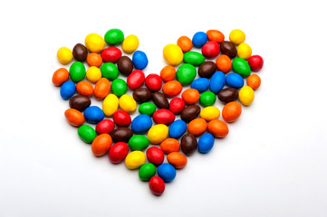 конфеты в форме сердца