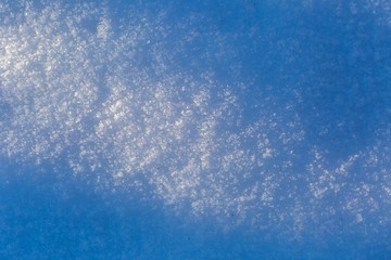 Snow background in close up