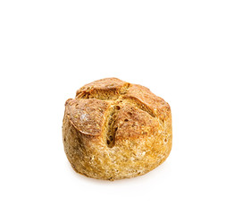 bread roll isolated on white background