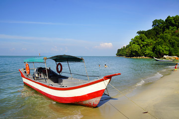 Fototapeta na wymiar Monkey Beach on Penang Island, Malaysia, Asia