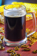 pint of dark beer