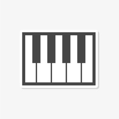 Piano Icon Flat Graphic Design - Illustration