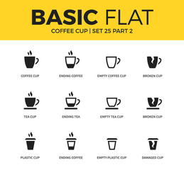 Basic set of coffee icons
