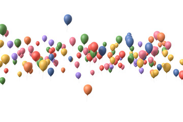 Colorful Balloons in Air