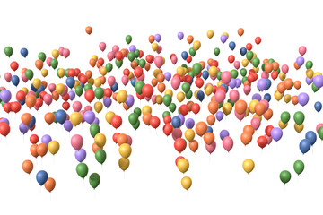 Colorful Balloons in Air