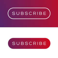 Modern subscribe button set