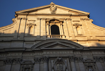 Fototapeta na wymiar Gesu Jesuit Church Rome Italy