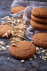 Homemade sweet oatmeal  cookies