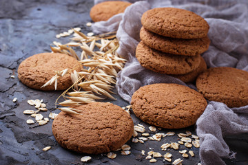 Homemade sweet oatmeal  cookies