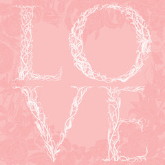 Vector Pastel Floral Frame.