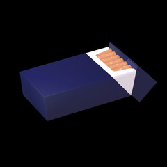 3d illustration of cigarette package
