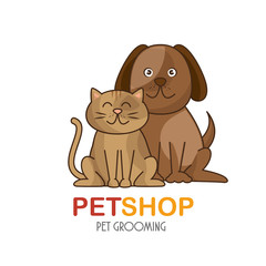group animals pet shop vector illustration design