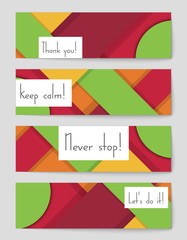 Fototapeta premium Abstract vector layout background set. For art template design, list, front page, mockup brochure theme style, banner, idea, cover, booklet, print, flyer, book, blank, card, ad, sign, sheet,, a4.