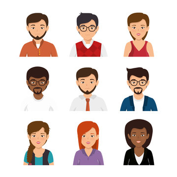 teamwork business people icon vector illustration design