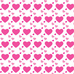 Hearts on a valentine background