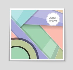 Fototapeta premium Abstract vector layout background set. For art template design, list, front page, mockup brochure theme style, banner, idea, cover, booklet, print, flyer, book, blank, card, ad, sign, sheet,, a4.