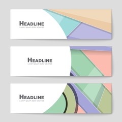 Naklejka premium Abstract vector layout background set. For art template design, list, front page, mockup brochure theme style, banner, idea, cover, booklet, print, flyer, book, blank, card, ad, sign, sheet,, a4.