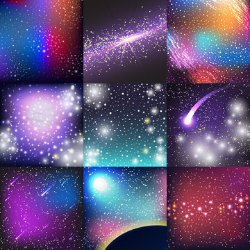 Space background vector.