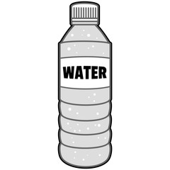 Bottle of Water Illustration