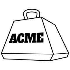 Obraz premium Cartoon Weight Illustration