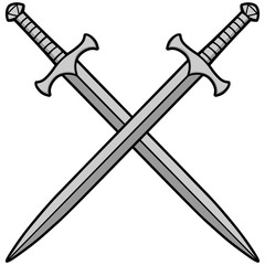 Crossed Swords Illustration
