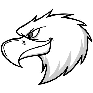 Eagle Mascot Head Illustration