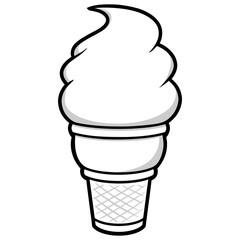 Ice Cream Symbol Illustration