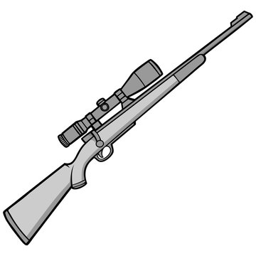 Hunting Rifle Illustration