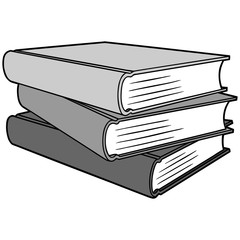 Stack of Books Illustration