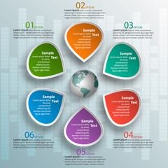 Abstract 3D Paper Infographics