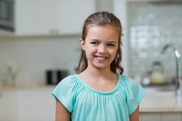 Portrait of cute smiling girl