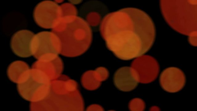 Red and yellow Abstract Lights bokeh background, Abstract bokeh golden particles full hd and 4k. Animated motion background video - blurred yellow and red circles