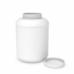 Rendering of white blank round can