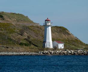 Fototapeta na wymiar Lighthouse Near Halifax, Nova Scotia, Canada