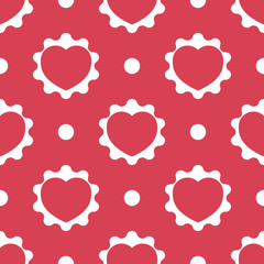 Seamless pattern with heart. vector background. Holiday texture. pattern for Happy Valentine's Day 