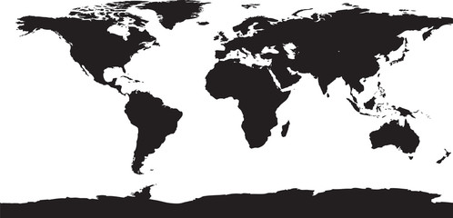 World Map and Globe Detail, Vector Illustration EPS 10.