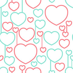 Seamless pattern with heart. vector background. Holiday texture. pattern for Happy Valentine's Day 