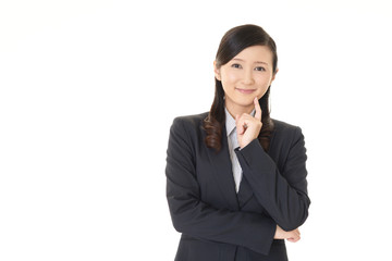 微笑むビジネスウーマン