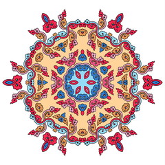 Beautiful mandala. Round ornamental pattern.