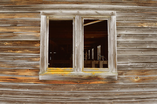 Timeworn Wood and Barn Window Opening