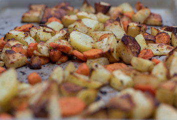 Roasted Potatoes and Carrots