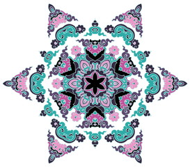 Beautiful mandala. Round ornamental pattern.