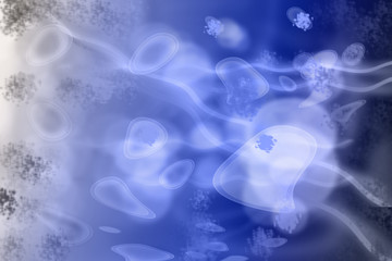 Microorganisms or Cells on Blue