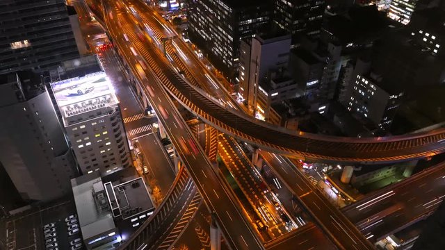 Time-lapse of Osaka city traffic flows
