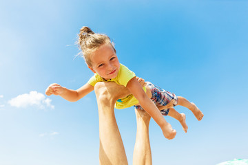 Flying boy like superman