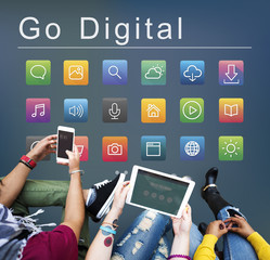 Application Connection Digital Internet Graphic Concept