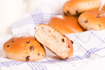 Chocolate chip brioche. 