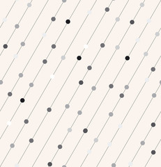 Fototapeta premium Vector seamless pattern with dots on strips
